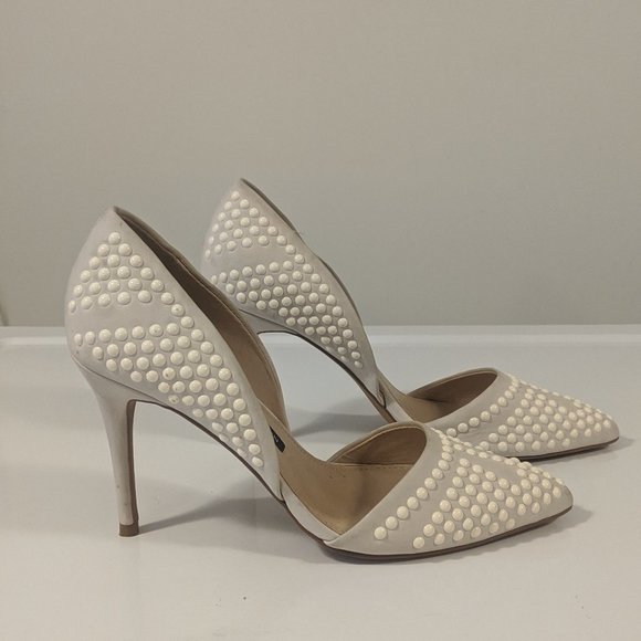 French Connection Shoes - French Connection Ellis Studded Pointed Toe Pumps